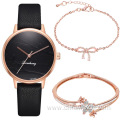 Hot Sale Watch Gift Set 3PCS Charm Bracelet Quartz Watches For Women Party Jewelry Sets For Girls Wholesale Conjunto de reloj